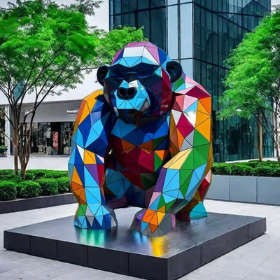 Bom preço. China Escultura de decoração de corte a laser escultura de macaco de aço inoxidável on-line