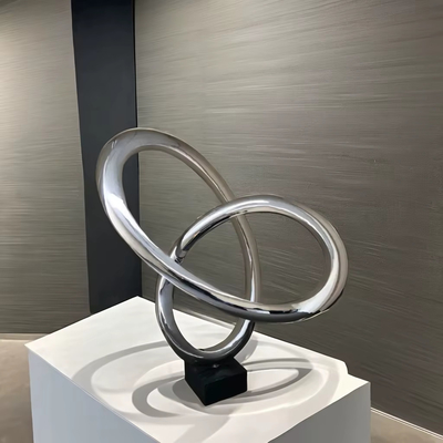 Escultura de aço inoxidável Uma obra de arte impressionante para o seu escritório ou galeria