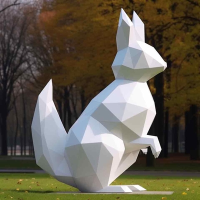 Bom preço. New Design Rabbit Fibra de vidro Pintura de animais Escultura de arte decorativa on-line