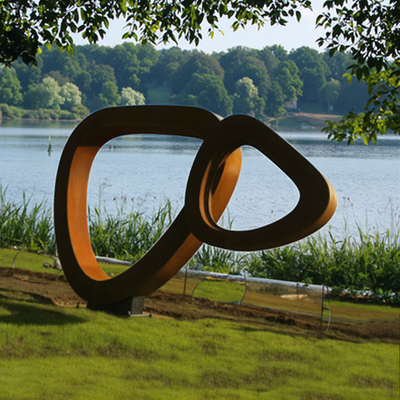 Beleza atemporal personalizada Jardim exterior cor de ferrugem Arte de metal Escultura de aço corten