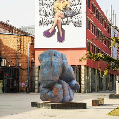 Escultura de Punho em Estilo Industrial Grande, Decoração de 150cm de Altura