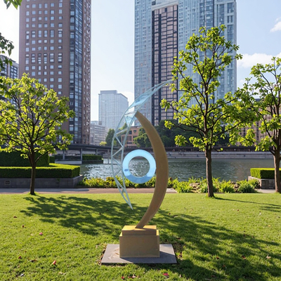 Bom preço. Esculptura de aço corten para jardim ao ar livre on-line