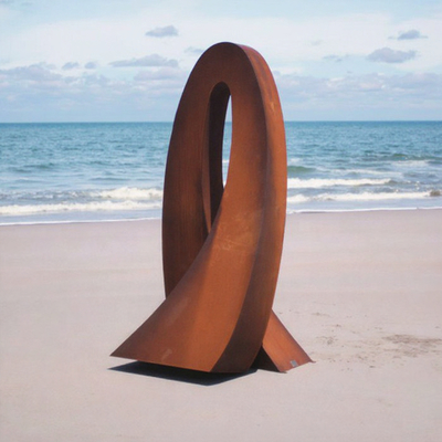 Bom preço. Escultura de Paisagem Enferrujada em Aço Corten Personalizada para Decoração Externa on-line