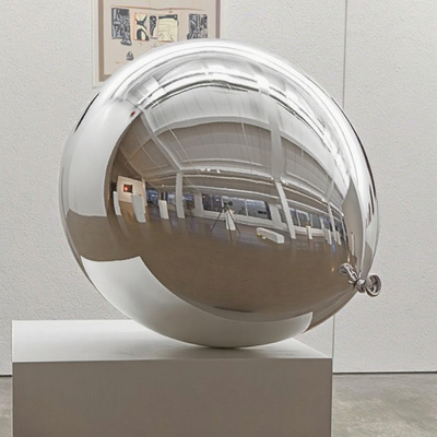 Bom preço. Decoração de Arte de Galeria de Interiores Modernos Escultura de Balão em Aço Inoxidável Polido Feita por Sculpture Factory on-line