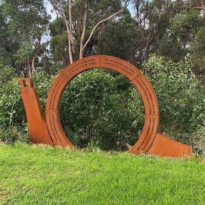 Bom preço. Fábrica de escultura de aço resistente ao intemperismo em forma de caracol paisagem escultura de aço corten de metal para decoração de jardim on-line