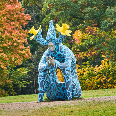 Bom preço. Large Outdoor Botanical Sculpture - Fiberglass Nature-Themed Art Installation for Gardens on-line