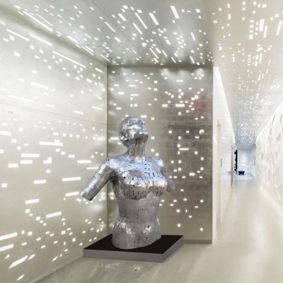 Bom preço. Custom Life Size Abstract Stainless Steel Female Bust Sculpture With Size 120cm Height on-line