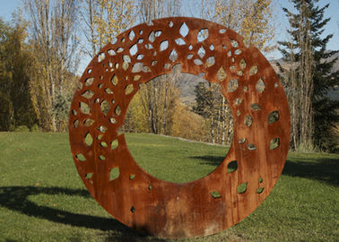 Bom preço. Escultura exterior cortada laser do metal, escultura pública 180cm Diam da arte on-line
