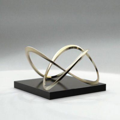 Bom preço. High-Gloss Golden Intertwined Sculpture - Luxury Interior Art Decoration for Commercial Space on-line