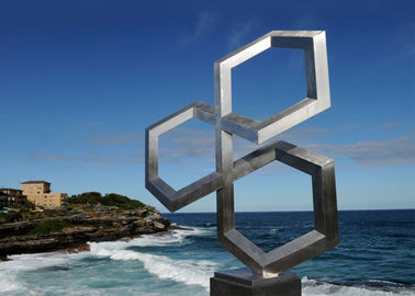 Bom preço. Escultura de aço inoxidável resistente à corrosão da decoração moderna do beira-mar on-line