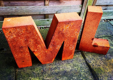 Bom preço. Letra de aço da estabilidade da corrosão da escultura de Corten do metal da arte do jardim exterior on-line