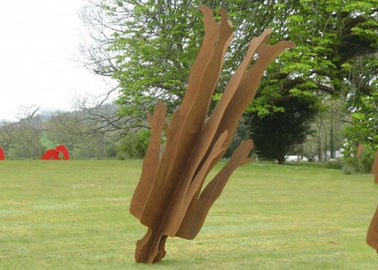 Bom preço. Vida exterior - faça sob medida a figura oxidada escultura do metal do jardim da escultura de aço de Corten on-line