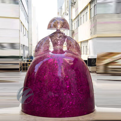Bom preço. Escultura de Figura Transparente de Resina para Decoração de Jardim Personalizada on-line