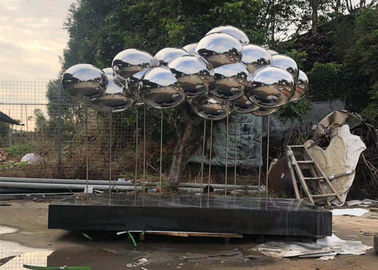 Bom preço. Revestimento lustrado da escultura da nuvem do projeto de Wangstone espelho de aço inoxidável original on-line