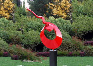 Bom preço. Esculturas de aço inoxidável pintadas decoração do jardim da arte pública da escultura do metal on-line