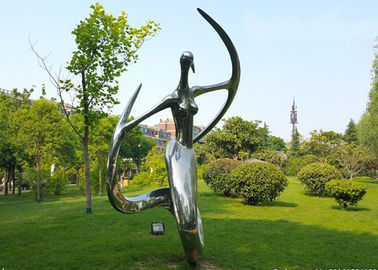 Bom preço. Escultura de aço inoxidável lustrada costume, escultura exterior abstrata do metal para o jardim on-line