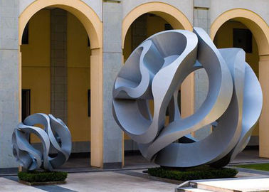 Bom preço. Escultura de aço inoxidável exterior para o jardim, projeto oco da arte moderna da bola on-line