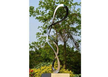 Bom preço. Escultura abstrata de aço inoxidável da arte contemporânea atrativa para a decoração do jardim on-line