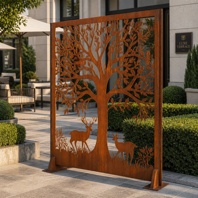 Bom preço. Aço resistente ao intemperismo Corten aço jardim exterior paisagismo arte escultura On-line