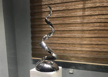Bom preço. Escultura de aço inoxidável lustrada do espelho da arte contemporânea para a decoração interna on-line