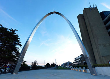 Bom preço. Da escultura de aço do jardim da arte contemporânea decoração quadrada exterior lustrada espelho on-line