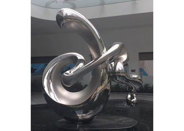 Bom preço. Grande altura de aço inoxidável lustrada da escultura 250cm do jardim do metal arte exterior on-line
