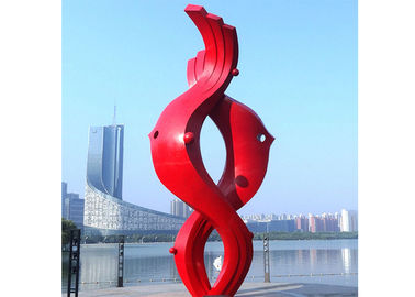Bom preço. Tamanho de aço inoxidável pintado exterior colorido da escultura da decoração da cidade grande on-line