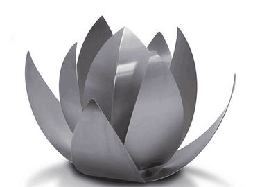Bom preço. Escultura moderna de Lotus da decoração de aço inoxidável com limpar com jato de areia o ofício on-line