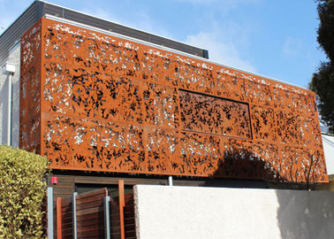 Bom preço. O laser cortou o painel de aço de Corten/escultura fixada na parede metal da tela oxidados naturalmente on-line