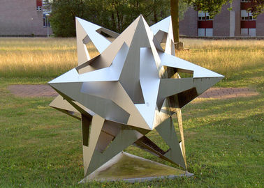 Da altura de aço inoxidável da escultura 150cm da estrela da decoração de Wangstone tamanho regular