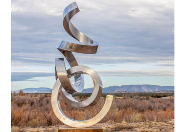 Bom preço. Altura da decoração 300cm da escultura de aço inoxidável do espelho de Wangstone grande on-line