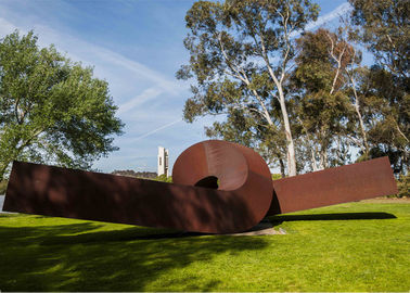 Bom preço. Escultura de aço torcida da arte do jardim do metal da escultura de Corten da grande decoração da forma on-line