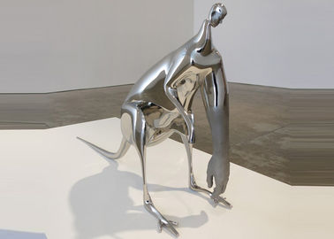 Bom preço. Do canguru de aço inoxidável moderno da escultura da arte cabeça humana animal e mãos on-line