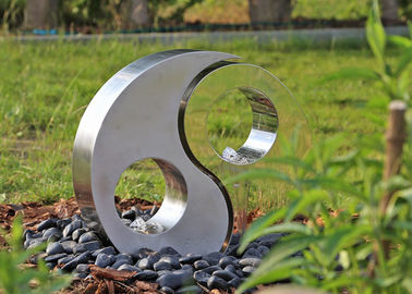 Bom preço. Escultura de aço inoxidável do jardim lustrada e estátuas da arte moderna de Matt Yin Yang on-line