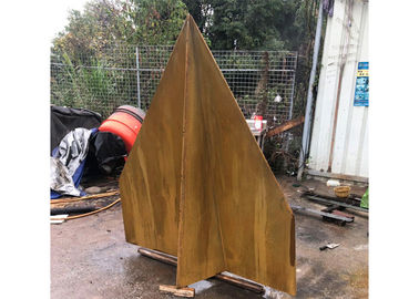 Bom preço. A escultura de aço de Corten da estabilidade da corrosão oxidou o projeto plano de papel do jardim on-line
