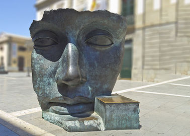 Escultura de bronze feita sob encomenda da cara da estátua do bronze da decoração da arte moderna
