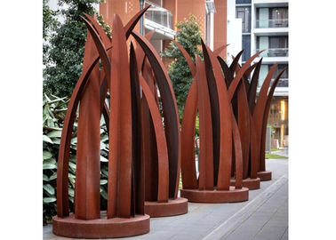 Bom preço. Escultura de aço da folha de Corten do jardim oxidado contemporâneo da soldadura on-line