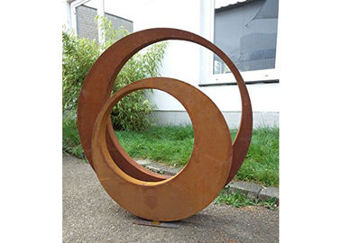 Esculturas 3D de aço exteriores de Corten da escultura contemporânea da decoração