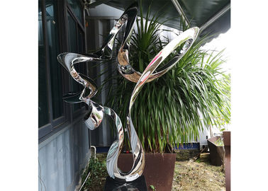 Bom preço. escultura de aço inoxidável lustrada abstrata de 80cm no projeto conservado em estoque de Wangstone on-line