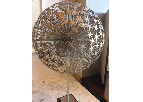 Bom preço. Escultura moderna de Art Stainless Steel Dandelion Ball do tamanho feito sob encomenda on-line