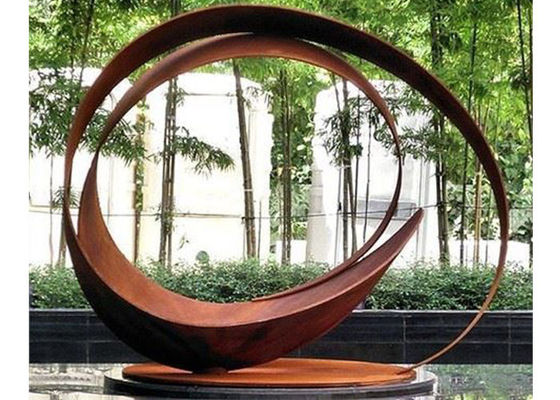 Bom preço. Estátuas modernas atrativas de Rusty Corten Steel Garden Pond on-line