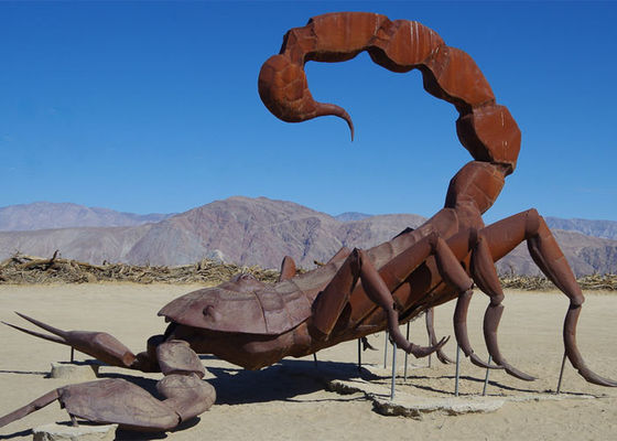 Bom preço. Escultura colossal de aço do escorpião de Corten da paisagem exterior on-line