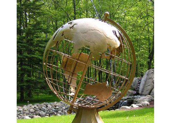Bom preço. OEM que molda a estátua de bronze antiga do globo do mundo do revestimento on-line