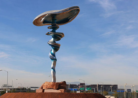 Escultura de aço inoxidável alta da paisagem do OEM 300cm