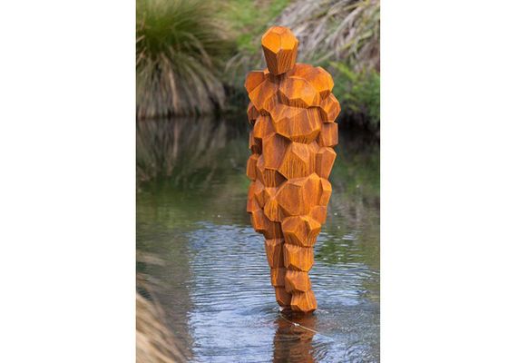 Bom preço. vida da altura de 200cm - escultura de aço do homem de Corten do tamanho on-line