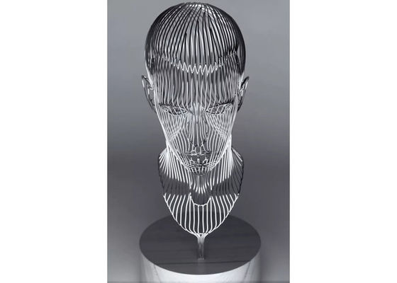 Bom preço. Escultura oca de aço inoxidável do homem da decoração interna exterior on-line