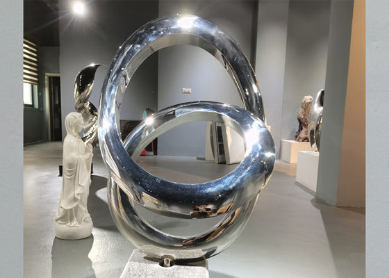 Bom preço. Sumário decorativo de aço inoxidável lustrado espelho Art Sculpture do OEM on-line