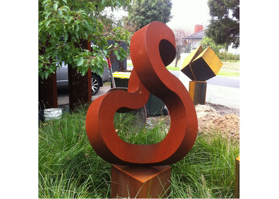 Bom preço. Rusty Abstract Corten Steel Sculpture exterior para o jardim on-line