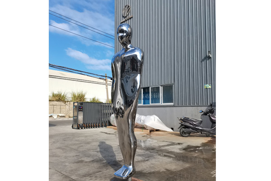 Bom preço. escultura despida de aço inoxidável do homem 316L da altura de 200cm on-line