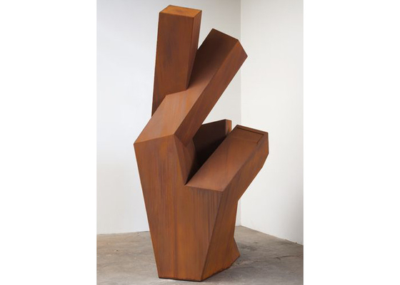 Bom preço. Metal decorativo moderno Art Corten Steel Hand Sculpture exterior on-line